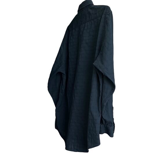 CHARTER CLUB LONG SLV BUTTON-UP  POINTED COLLAR SHIRT, MEN, 17-1/2-44, NAVY BLUE - Picture 5 of 12